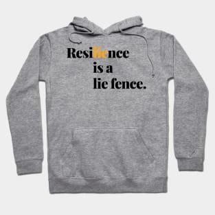 Clever Resilience: A Minimalistic Typography Design Hoodie